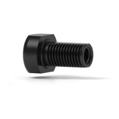 Upchurch Scientific PEEK Bulkhead Union Assembly, M6 Thread Port, 1.00 mm Thru-hole, Black, Single - P-442 - Click Image to Close